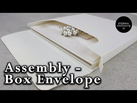 Como montar nossa caixa de envelopes Convite - Convites do casamento de DIY | Stationery eterna