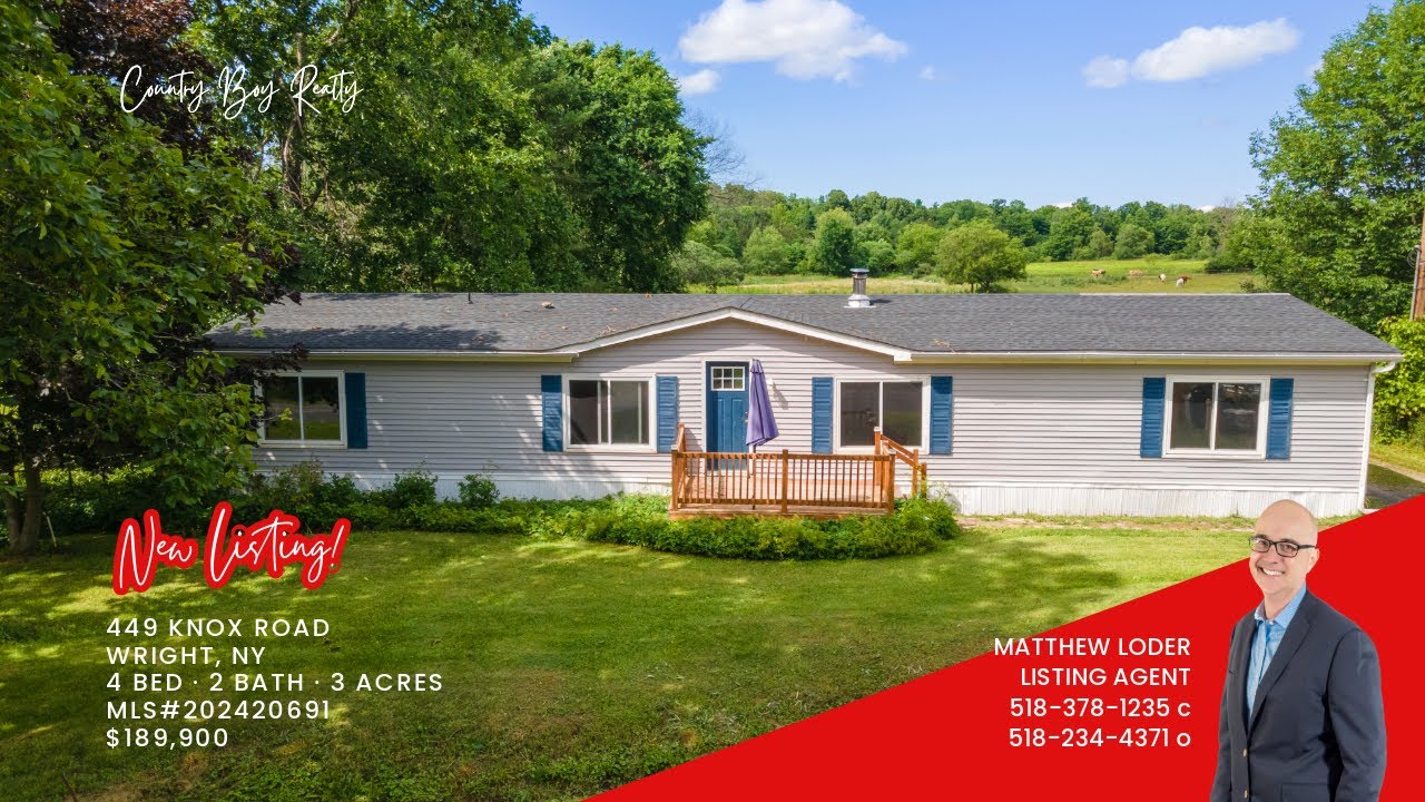 Schoharie County Real Estate 449 Knox Rd. Wright NY YouTube