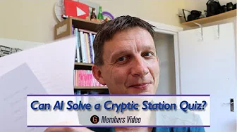 Can AI Solve a Cryptic Station Name Quiz?