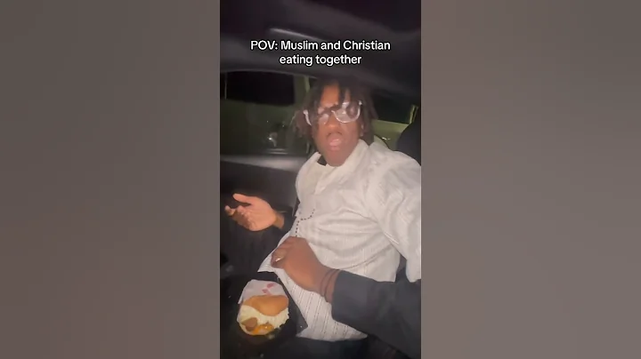 Muslim and Christian eating together 😭 #arab #muslim #christian #funny #shorts