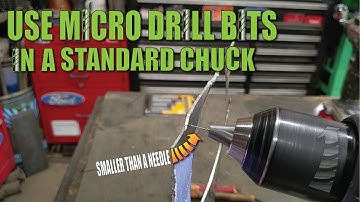 How to use MICRO drill bits in a standard drill chuck