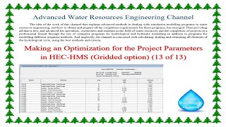 Optimization Project Parameters of HEC HMS Gridded Option 13 of 13