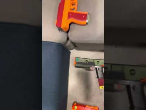 3D printed Dartsoft pistols and hand cannons arsenal video