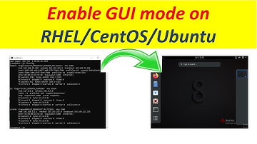 How to enable the GUI mode on RHEL/CentOS/Ubuntu #RHEL #linux #centos #ubuntu #techiezero
