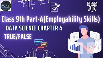 Class 9 Data Science Part-A Chapter 4 - Entrepreneurial Skills- I True/False Video