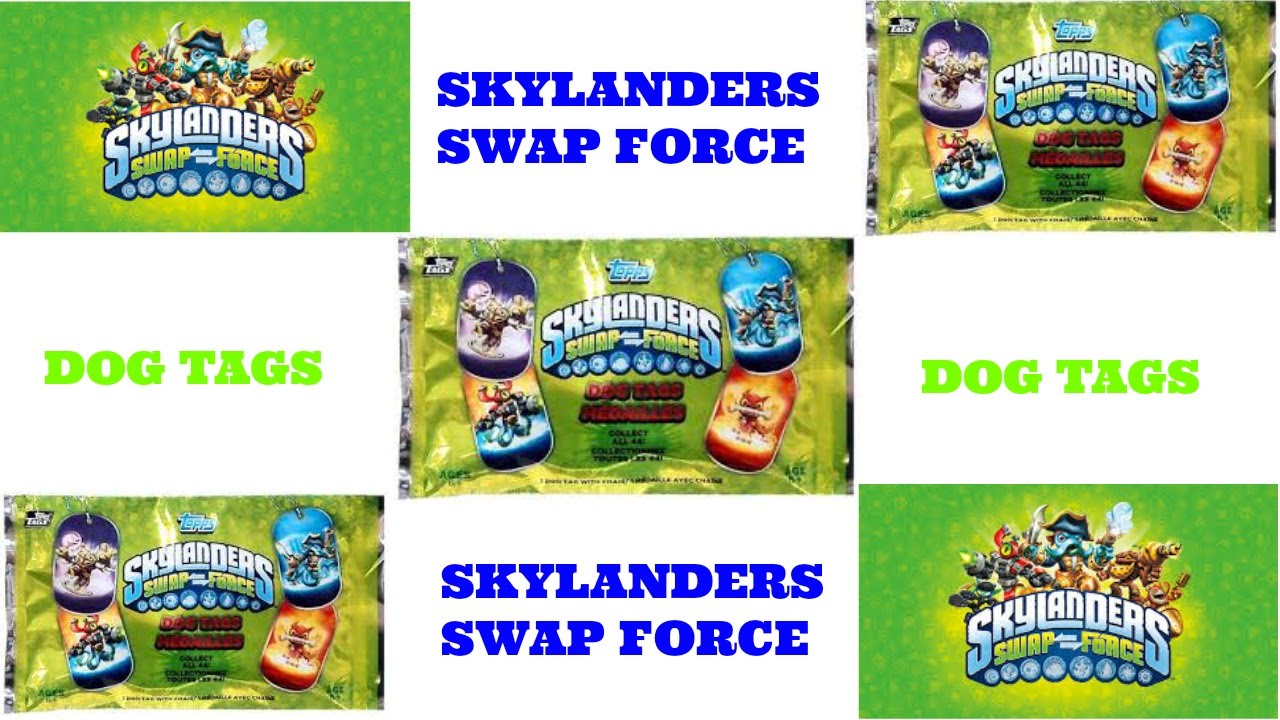 SKYLANDERS SWAP FORCE - DOG TAGS - BLIND BAG - YouTube