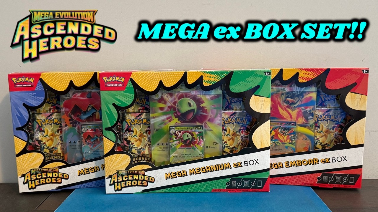 Opening the ASCENDED HEROES MEGA EX BOX SET to try and COMPLETE