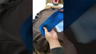I should put it in the middle, right? #shorts #asmr #diy #patch