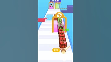 Cha Cha Cha!! Gem Stack -- Run level 33 #shorts #funnygameplay #youtubeshorts