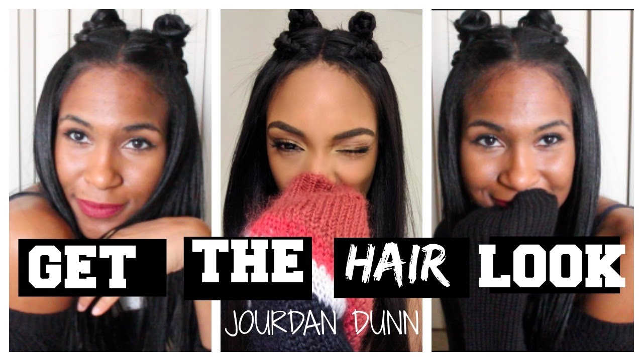 Get The Hair Look Jourdan Dunn Dutch Braid Space Buns Hair Hack