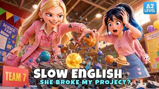 Why Did She Destroy Annie’s Project Right Before the Competition | Slow English Listening (A2)