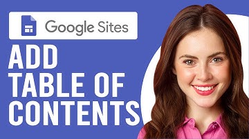 How to Add Table of Contents in Google Sites (How to Insert a Table of Contents in Google Sites)