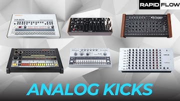 Sample Pack Explanation: Analog Kick Essentials MFB Tanzbar Roland TR-909 808 606 DRM1 MOOG DFAM