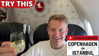TURKISH AIRLINES Business Class A321 🇩🇰⇢🇹🇷【4K Copenhagen to Istanbul】Europes NUMBER 1 Business Class