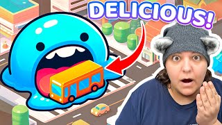 WE ATE A BUS! A Slime Monster Game WAY Too Fun