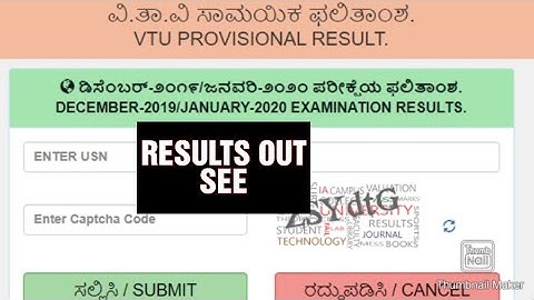 VTU RESULTS 2020 OUT/VT CBCS & NON CBCS RESULTS 2020