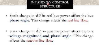 PSOC unit 1 Voltage and frequency regulation