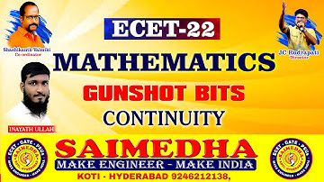 CONTINUITY GUNSHOT BITS || ECET-2022 || SAIMEDHA || KOTI || HYD
