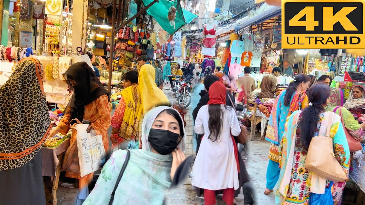 The Township Market in Lahore‚ Pakistan (FullHDR) Amazing City Walk of Lahore 🇵🇰 Pakistan