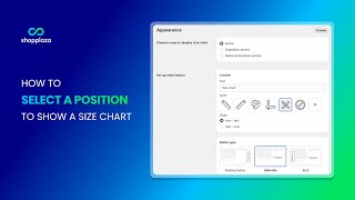 How To Select A Position To Show A Size Chart Mp Size Chart Size Guide