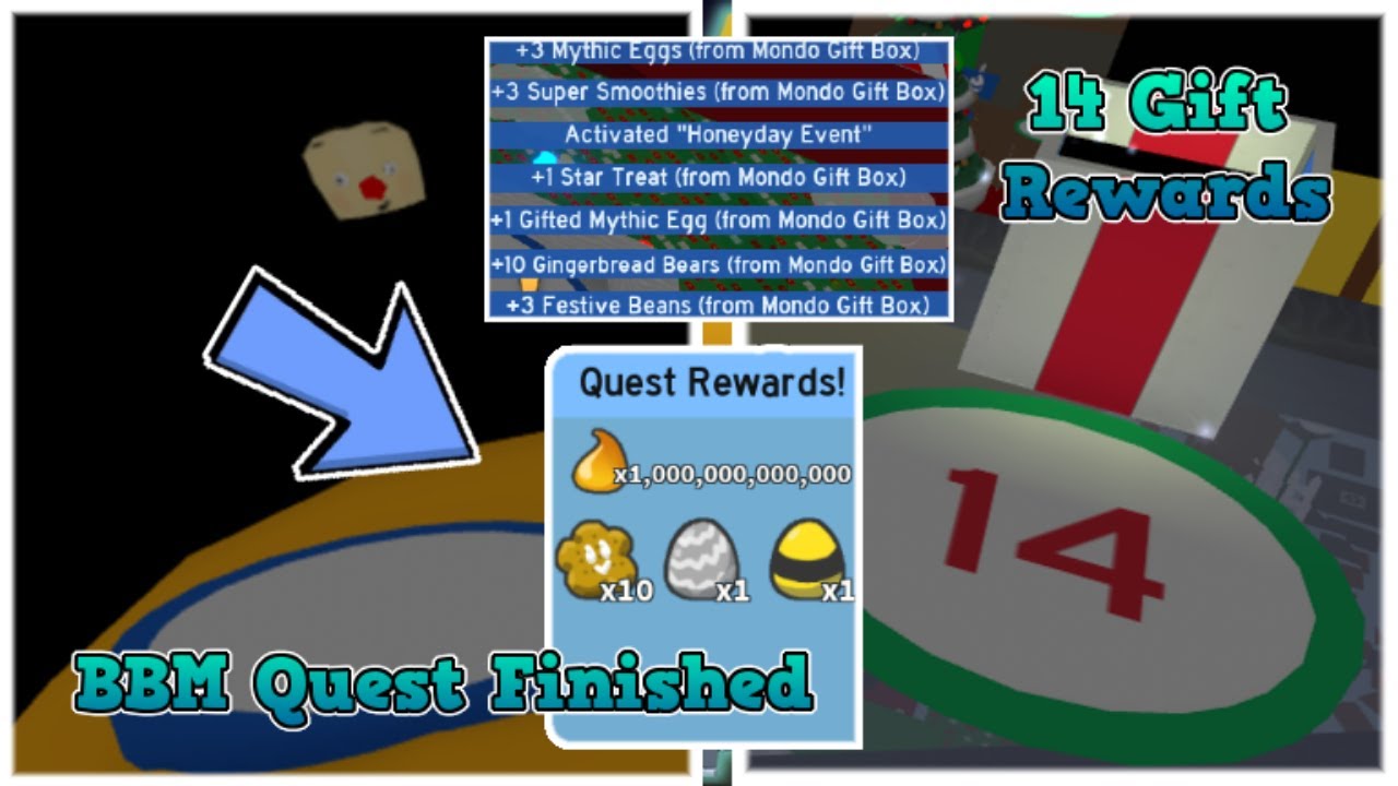 Finishing Bubble Bee Man's Quest *HUGE* Rewards Opening 14th Gift Box