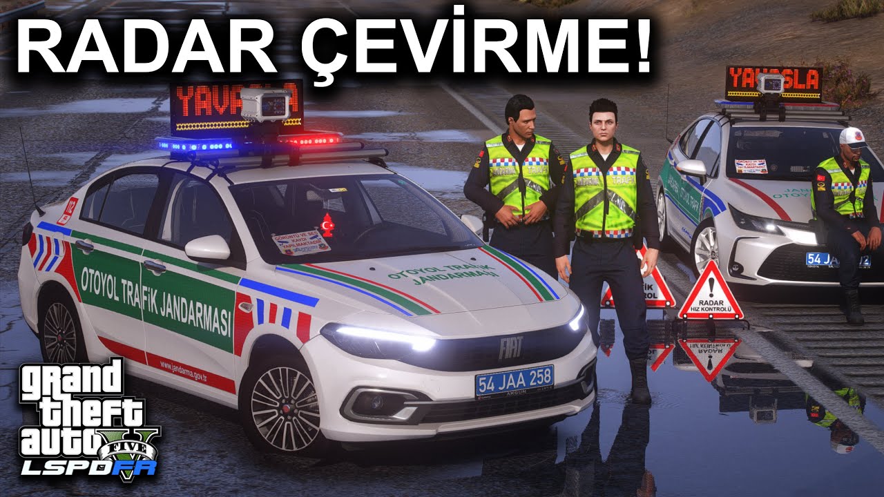DRONE İLE RADAR KONTROLÜ !! - OTOYOL JANDARMA TRAFİK MODU - GTA 5 LSPDFR