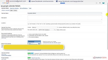 WP Google Calendar Manager Pro v1.7 - Settings