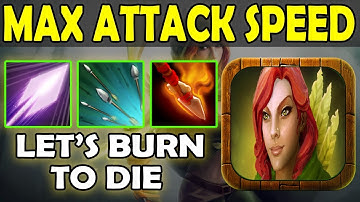 MAX ATTACK SPEED = MAX STACK BURN [On Fire Game] Ability Draft dota 2