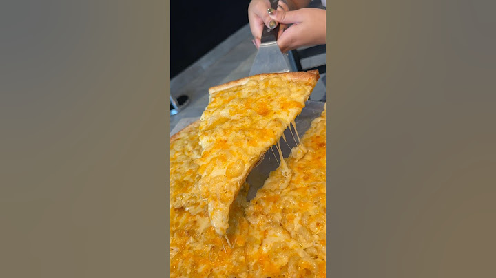 The MACARONI & CHEESE PIZZA from Bravo Pizza Queens NY! 🧀🍕🤤 #DEVOURPOWER