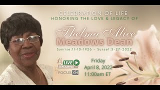 Thelma Alice Meadows Dean 's Funeral Service
