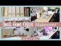 Small Home Office Makeover | Organize and Decorate With Me | Closet Office Transformation