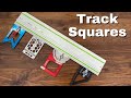 Track Saw Square Comparison //TSO Products//Bench Dogs UK//Woodpeckers Tools//Insta Rail Square