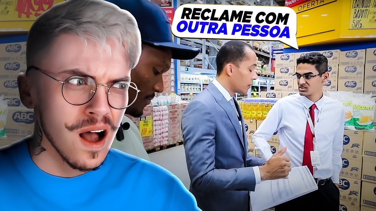 Ben Mendes PERDE A PACIÊNCIA com gerente em supermercado