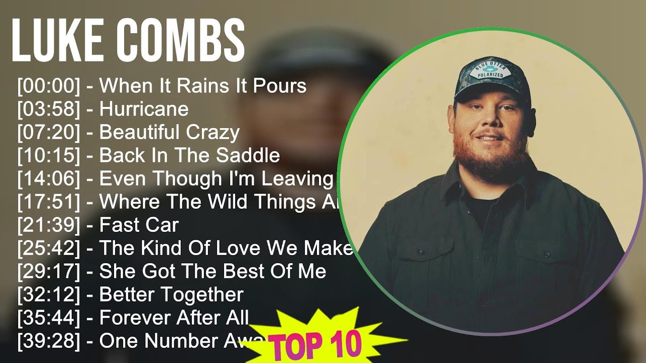 Luke Combs 2025 MIX The Very Best - When It Rains It Pours, Hurricane ...