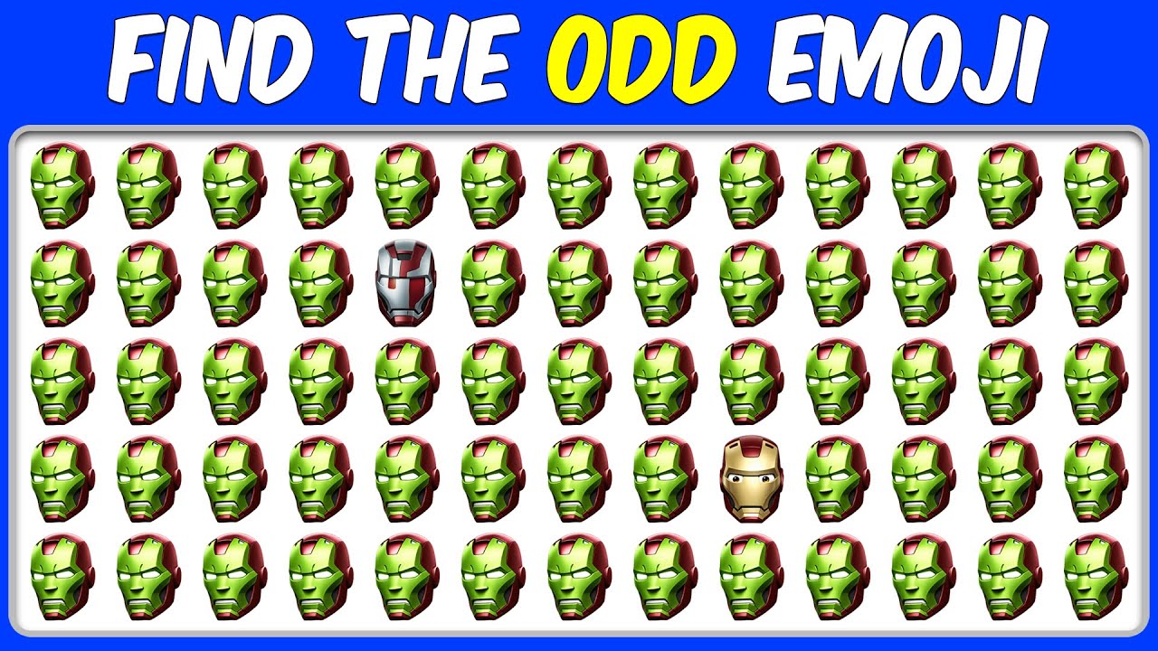 Can You Find The Odd Emoji Out & Letters And Numbers In 15 seconds ...