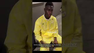 Moussa niakhate et son coiffeur 💇♂️ avant le match Senegal vs France #shortvideo #senegal #shorts