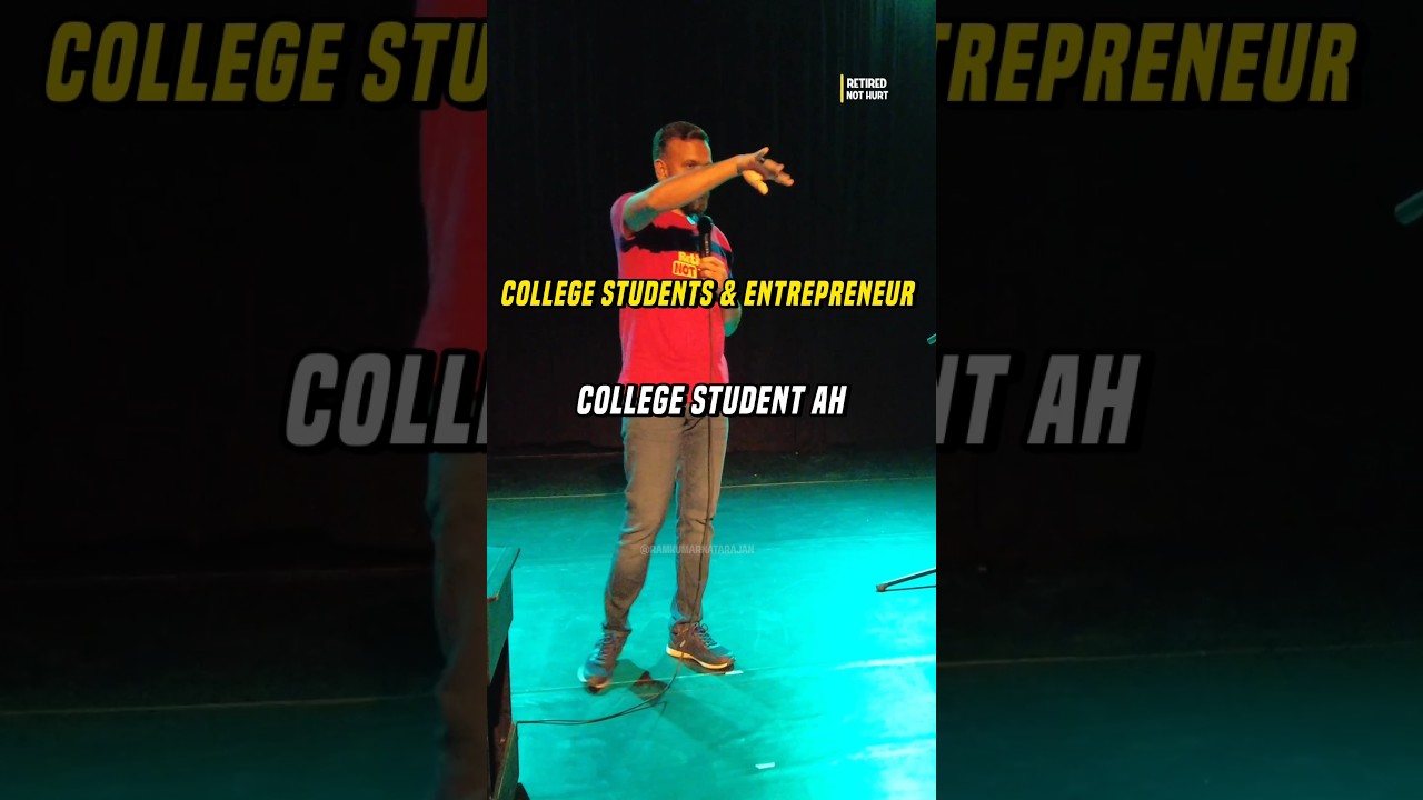 College Boys என்னென்ன சொல்றிங்கடா 😅😂 Retired NOT Hurt - Tour tix live #ramkumarcomic #crowdwork