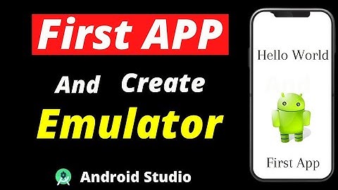 Create Android App In Android Studio | Create Android Virtual Device  | Run Android App in AVD (#2)