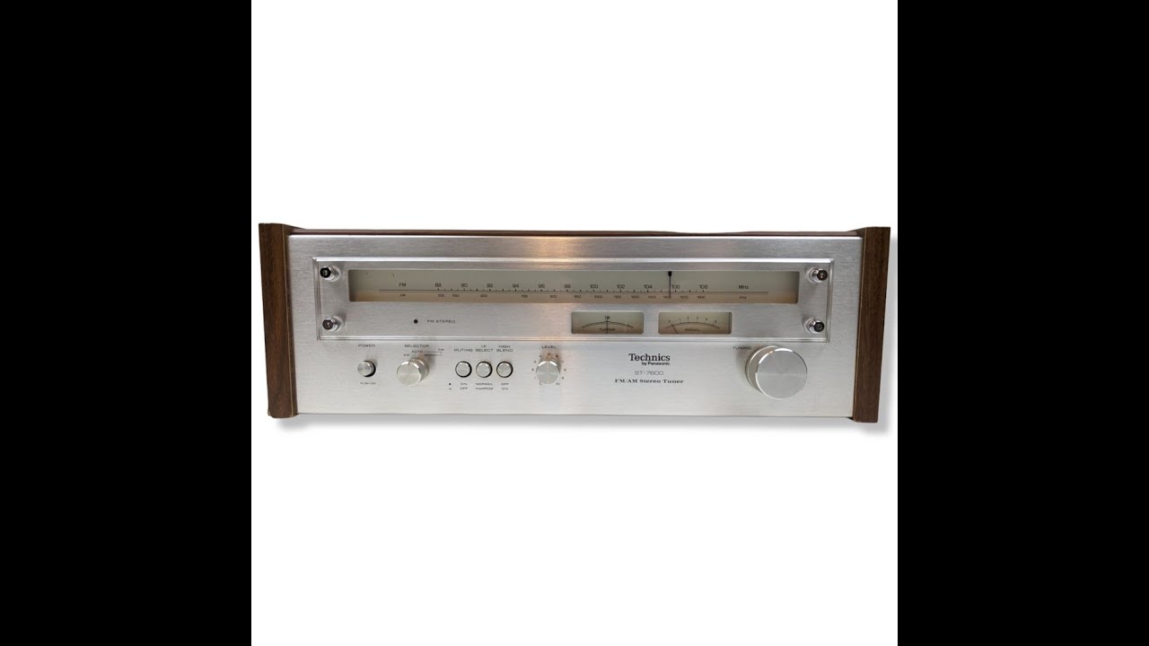 TECHNICS ST-7600 by Panasonic Vintage FM/AM STEREO TUNER WOOD CASE