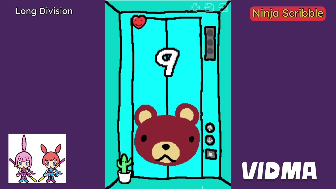 WarioWare: Touched! - Kat & Ana's Ninja Scribble Microgames - Long Division