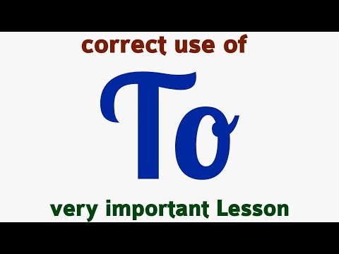 To | use of to | preposition to | how to use to in a sentence | to examples | to definition part 51.