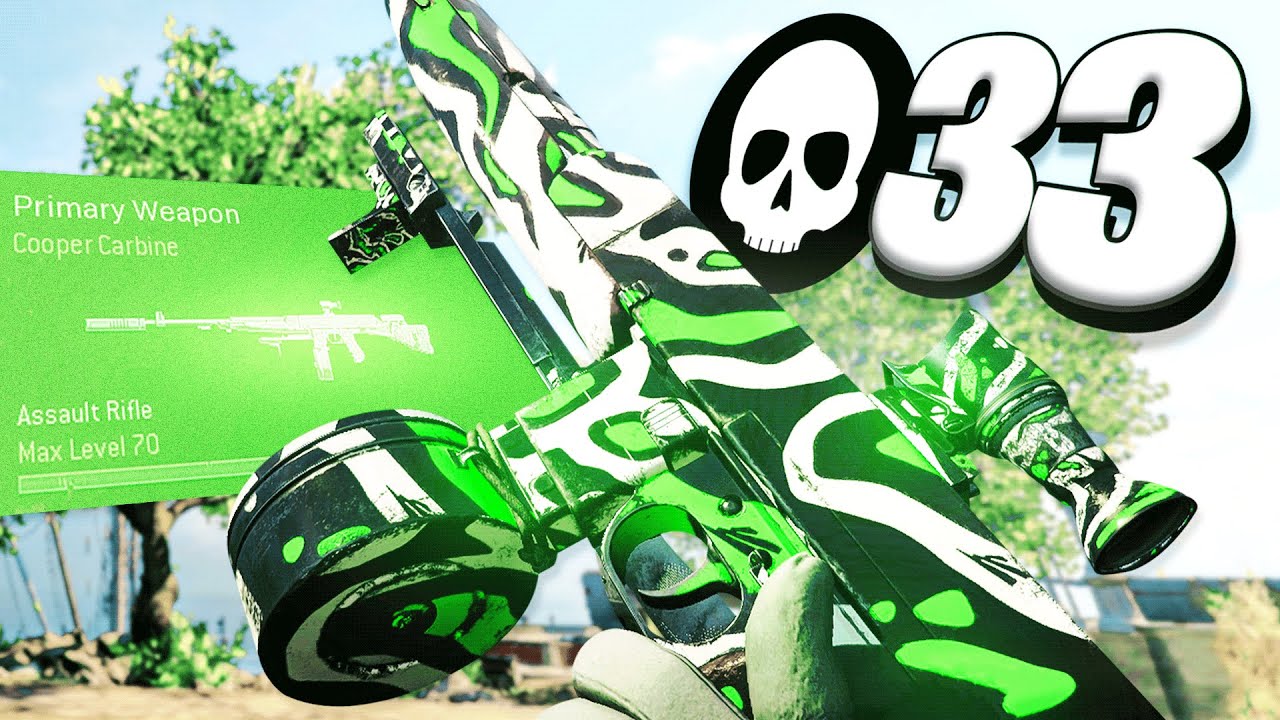 my COOPER CARBINE CLASS = BEST AR! 😈 (Rebirth Island Warzone)