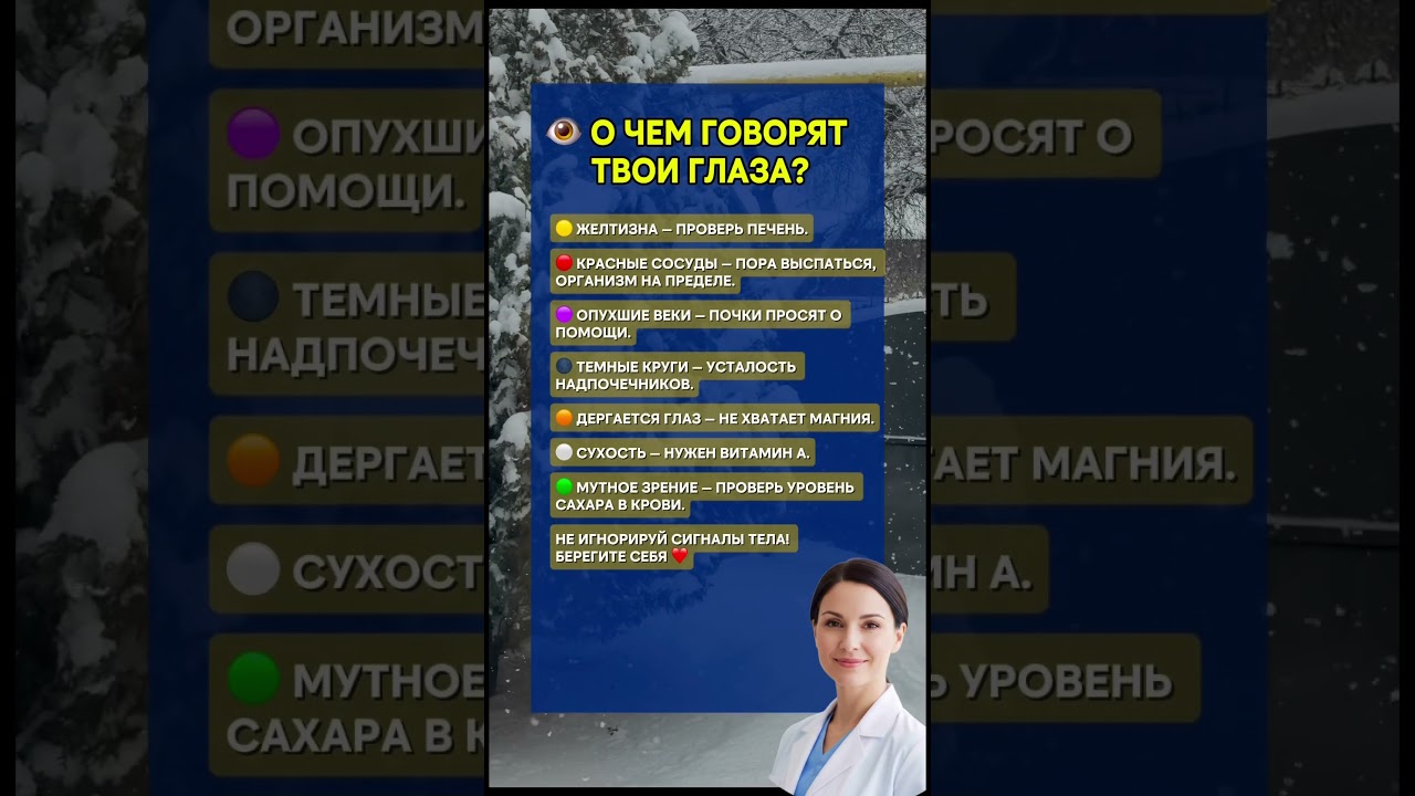 👁️О чем говорят твои глаза?#глаза #здоровье #рекомендации #рек #усталость #витамины #шортс #полезно