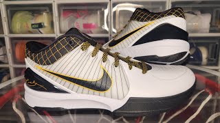 THE BEST Rep Kobe 4s for Hooping!! Godkiller Batch Kobe 4 "White Del Sol" from Kickwho.xyz