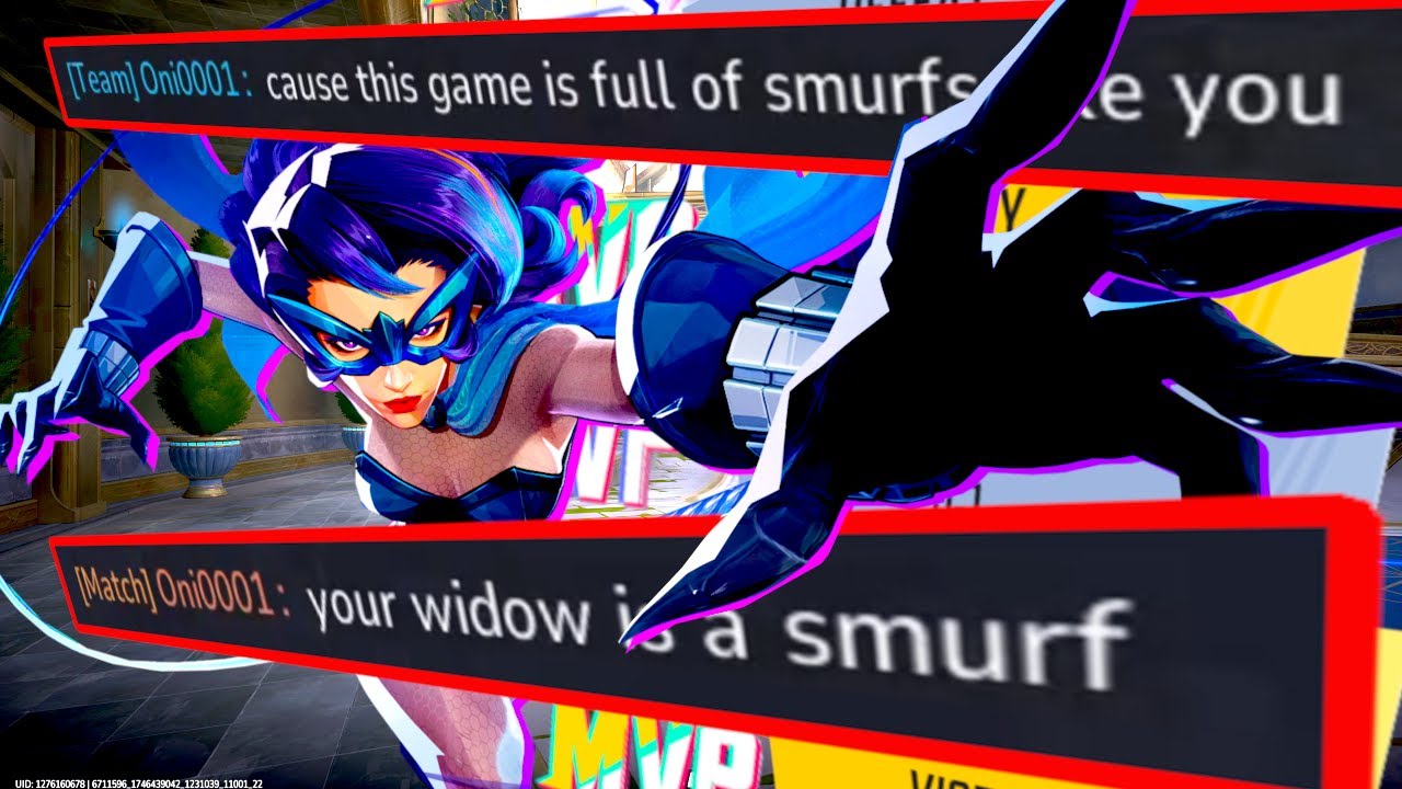 Marvel Rivals But Everyone Thinks I am SMURFING on Black Widow