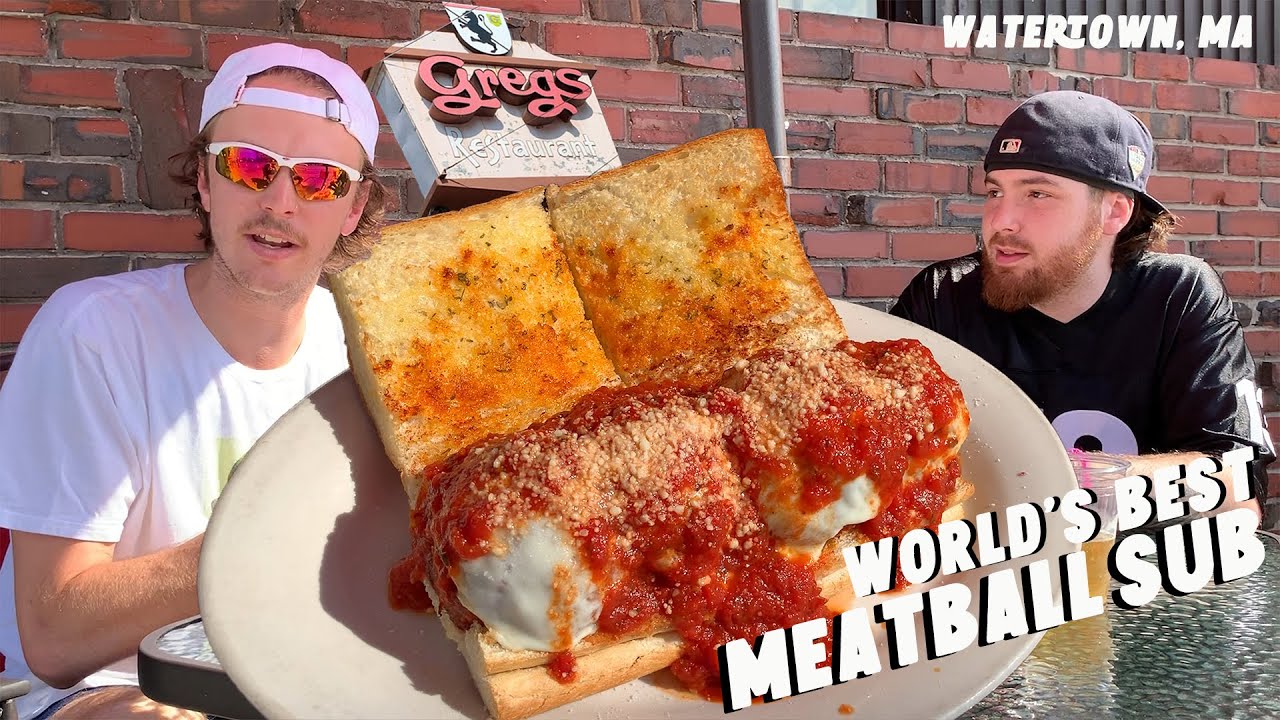 WORLD'S GREATEST MEATBALL SUB Greg's Restaurant, Watertown MA YouTube
