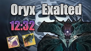Pantheon 'Oryx Exalted' in 12 Minutes! (12:32) World Record