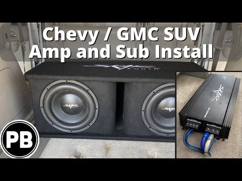 2007 – 2014 Chevy Tahoe, Suburban, Yukon Amp and Sub Install