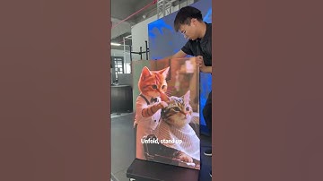 Fold to Shine: Double-Sided LED Magic  #digitalsignage #leddisplay #nextgendisplay #foldableled