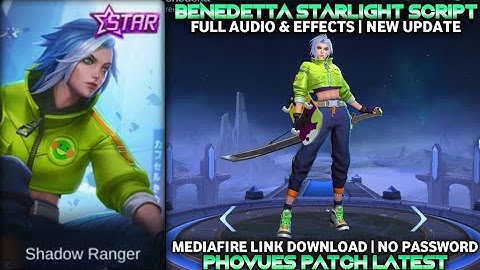 SCRIPT BENEDETTA STARLIGHT STREET BLOW | NO PASSWORD | FULL EFFECT+VOICE | PHOVEUS PATCH